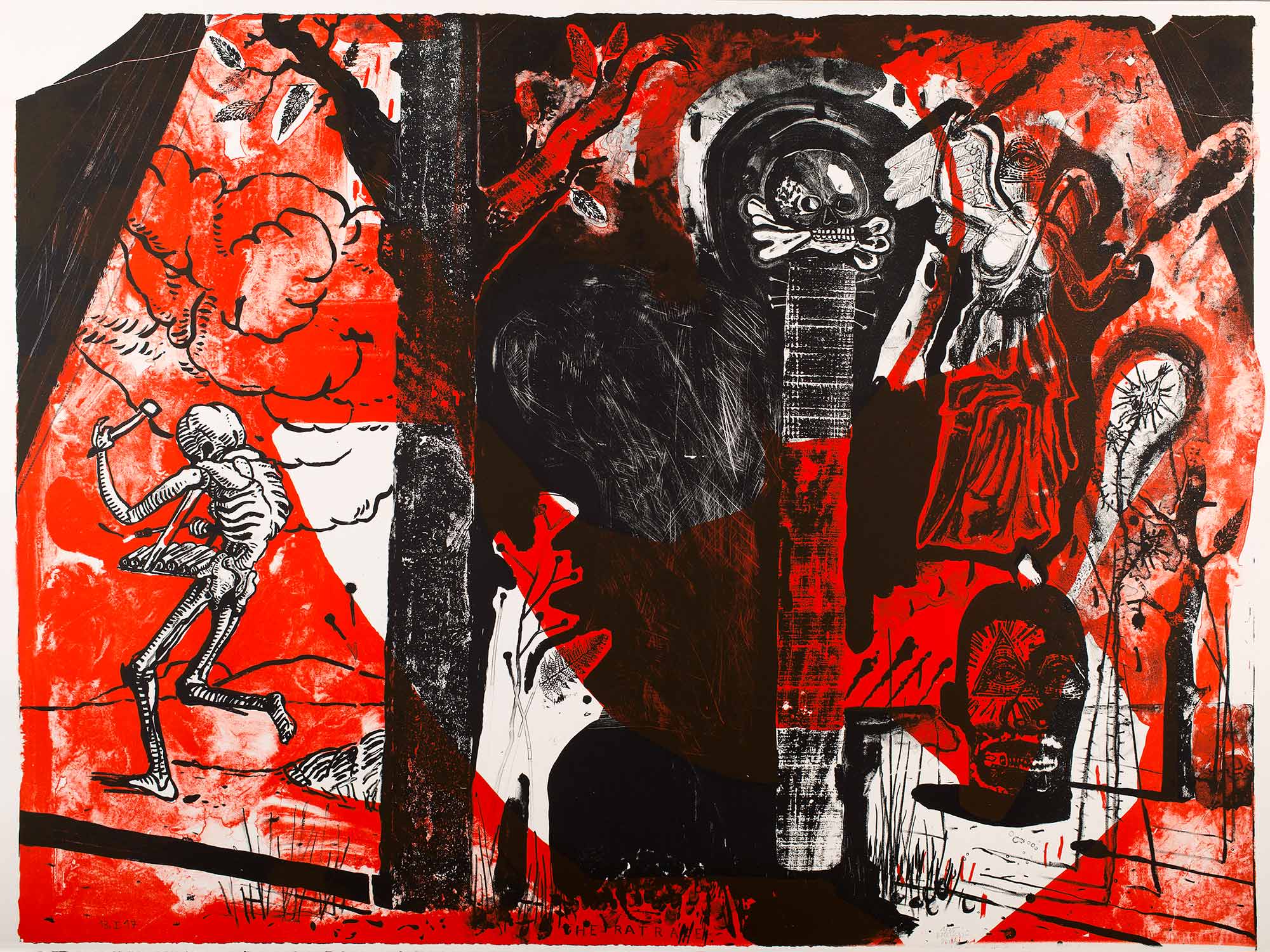 The Rat Race (noir et rouge), 2017