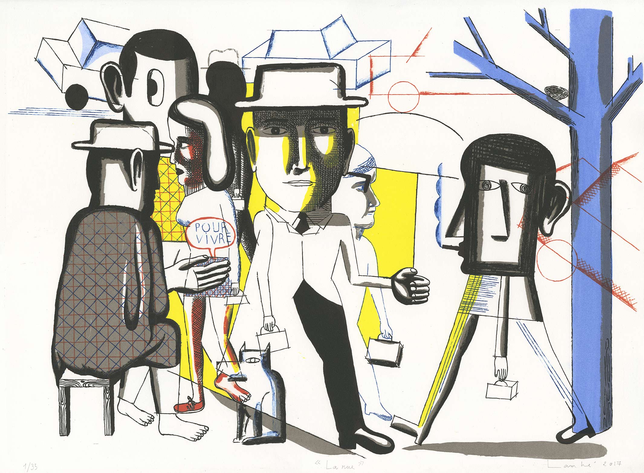 Eric LAMB - La Rue, 2017