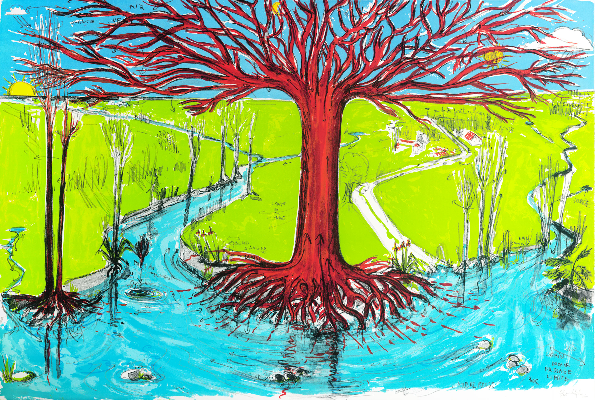 Fabrice HYBER - L'arbre rouge, 2026