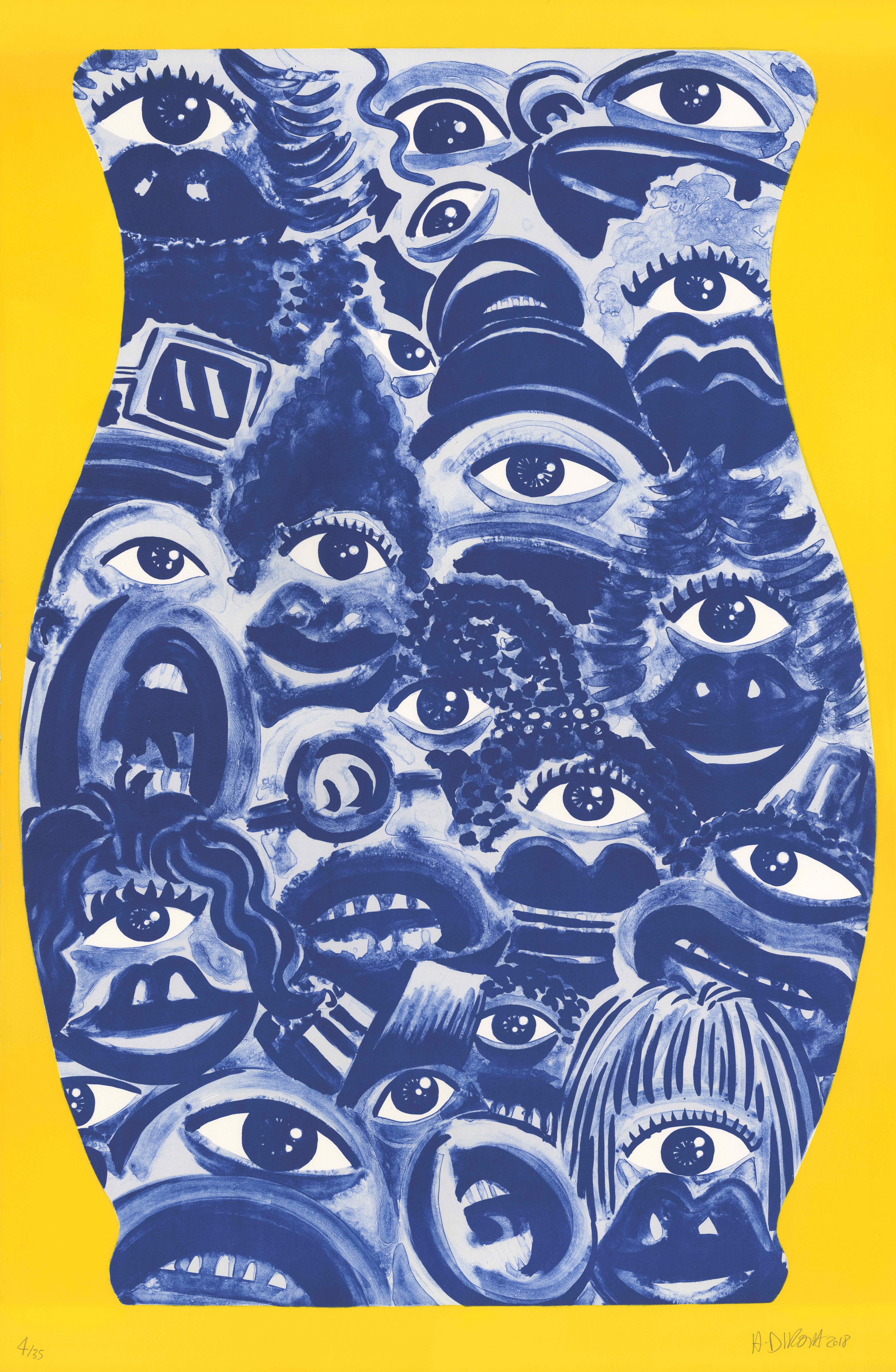 Herv DI ROSA - Ren Azulejo, 2018