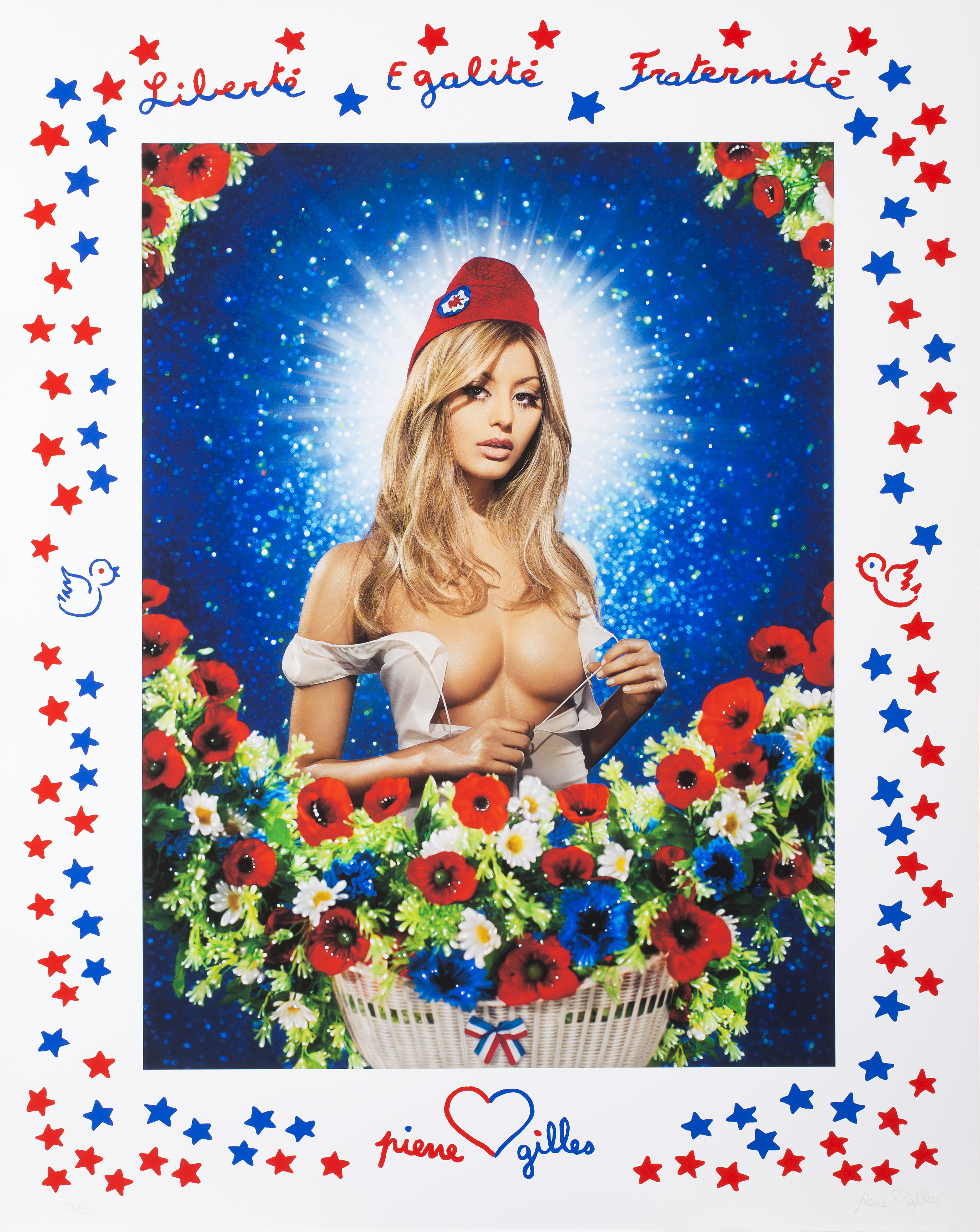 Pierre Commoy & Gilles Blanchard dits PIERRE & GILLES - Zahia / Marianne, 2015