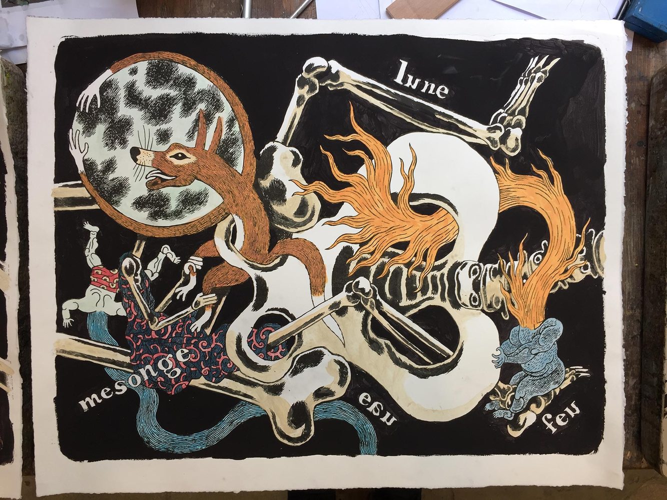 DAVID B - Sur le Squelette d'Ikkyu, 2017-2018 - 