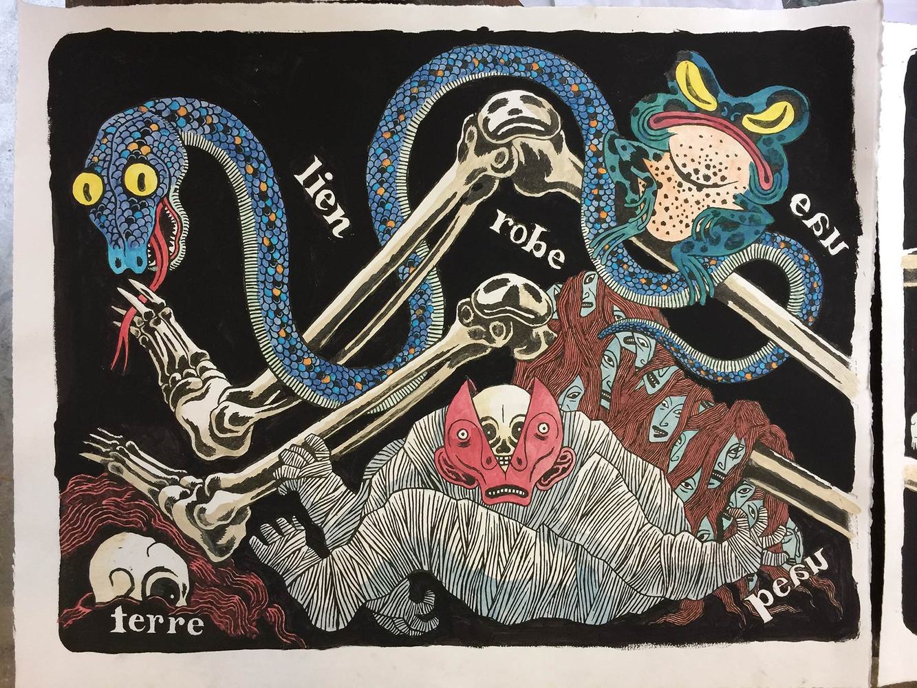DAVID B - Sur le Squelette d'Ikkyu, 2017-2018 - 