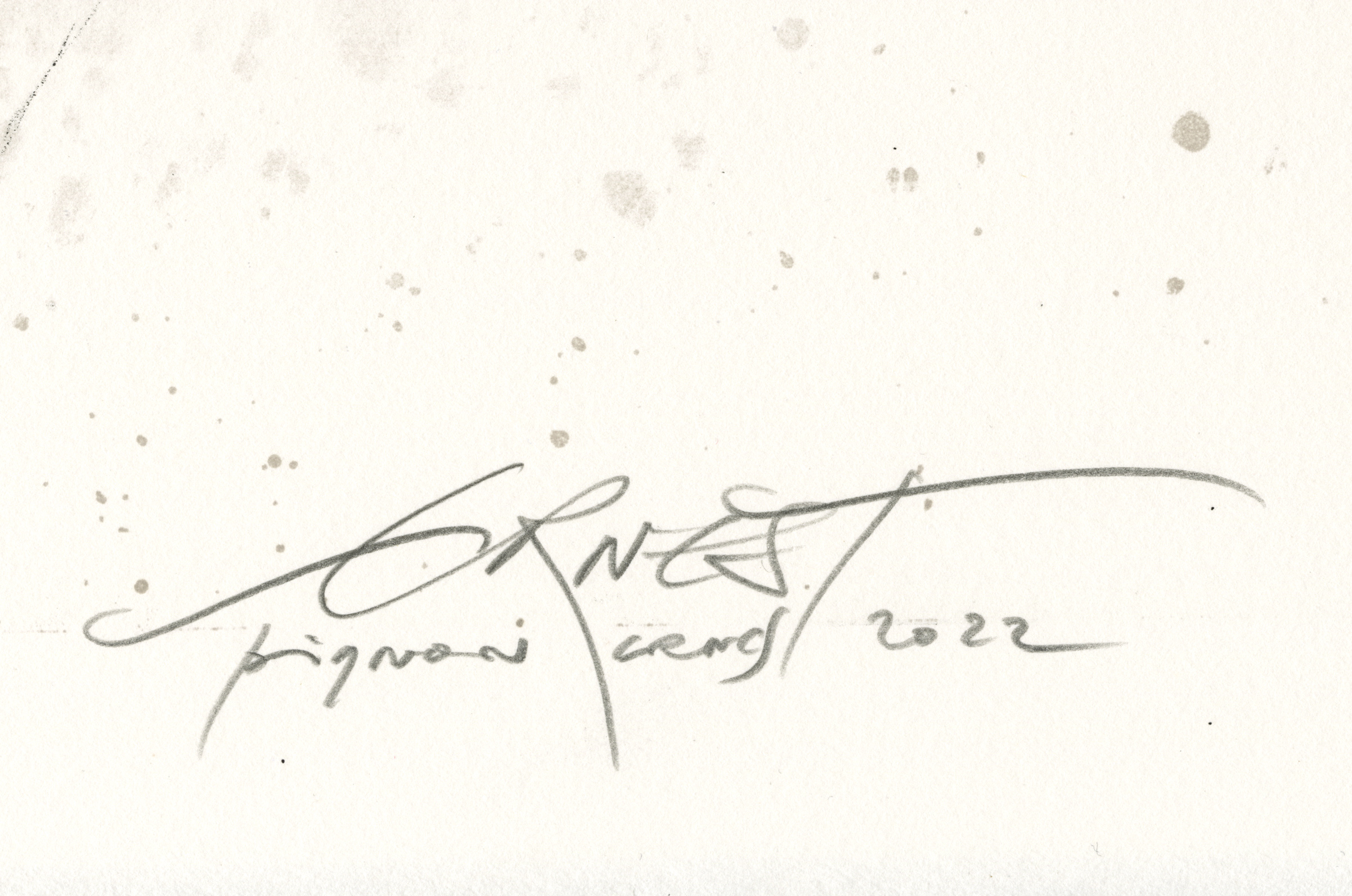 Ernest PIGNON-ERNEST - Extase, 2022 -  Lithographie signée, datée et numérotée au crayon par l'artiste