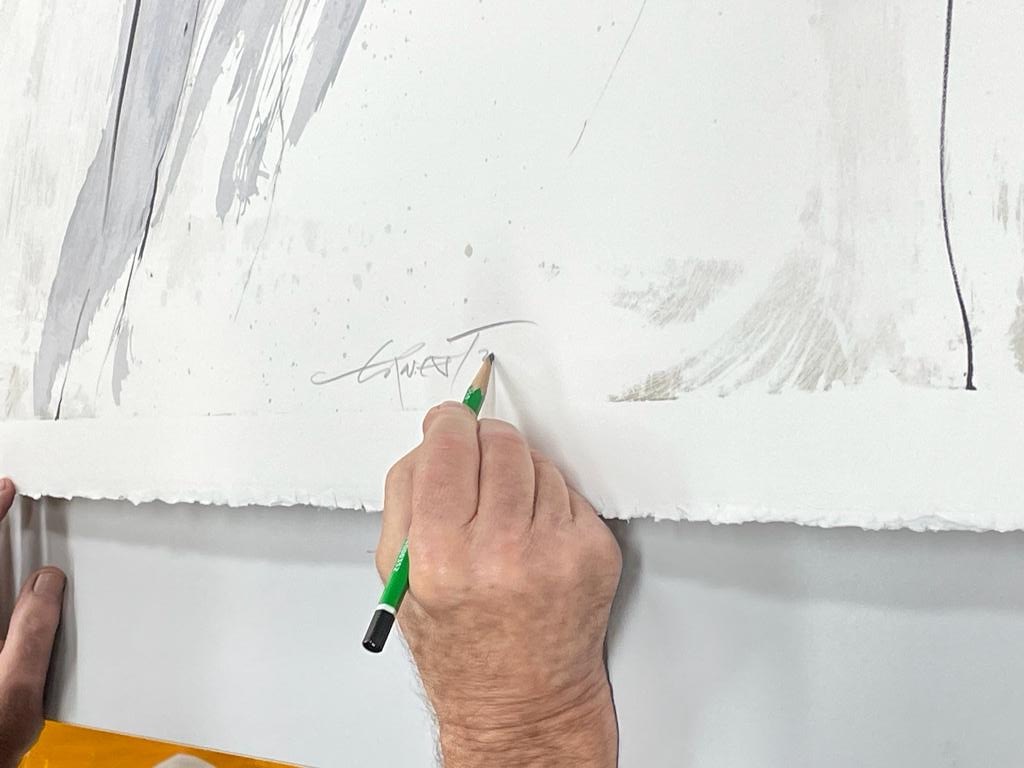 Ernest PIGNON-ERNEST - Extase, 2022 -  L'artiste nume&#769;rote et signe l'ensemble du tirage au crayon